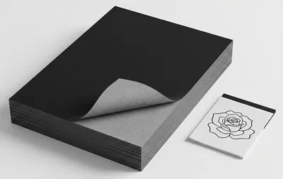 Kohlepapier A4, 50 Blatt, schwarz, Graphit-Transferpapier für Holz, Leinwand