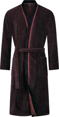 Produktbild von Cawö Herren-Kimono 4839 Farbe rot-schwarz Größe 52
