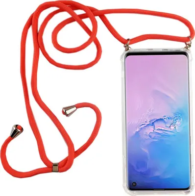 Immagine prodotto di Catena per smartphone Samsung Galaxy S10 - Custodia da collo per smartphone con cordino - Cordino con custodia rosa