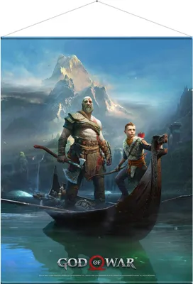 Zdjęcie produktu dla Gaya Entertainment God of War Wandrolle Ojciec i Syn 100 x 77 cm GE3488