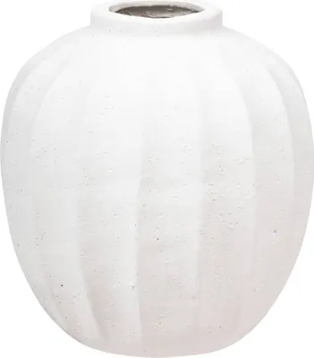 Produktbild von Kugelvase "amia" keramik weiß h28cm - Atmosphera créateur d'intérieur