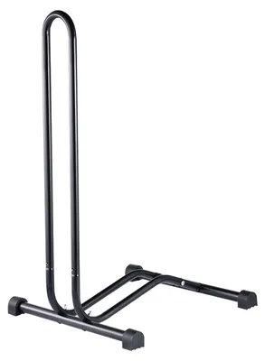 Image de Support vélo en forme de L - Porte-vélo autoportant - Rangement vertical - Support pour vélo - Acier - Pour garage et maison - 45 × 41 × 73 cm