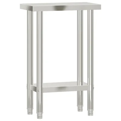 Immagine prodotto di vidaXL Piano di lavoro per cucina 55x30x85 cm in acciaio inox