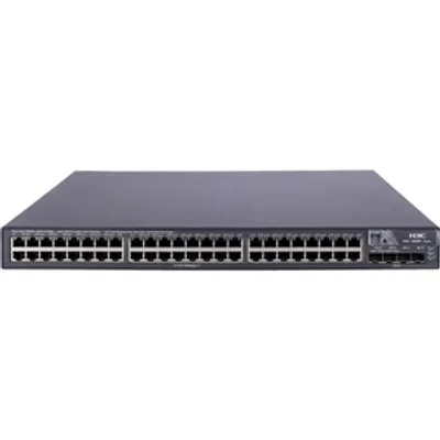Produktbild von HPE A 5800-48G-PoE, Managed, L3, Gigabit Ethernet (10/100/1000), Power over Ethernet (PoE), Rack-Einbau, 1U