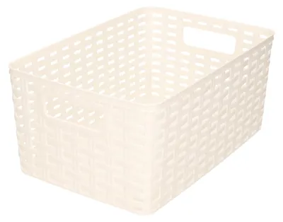 Produktbild von Plasticforte Aufbewahrungskorb/Schrankkorb - Kunststoff - weis - 10 Liter