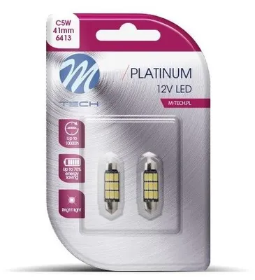 Immagine prodotto di 1 lampadina TECH LED per illuminazione targa 13,6 V 2,8 W LB816W