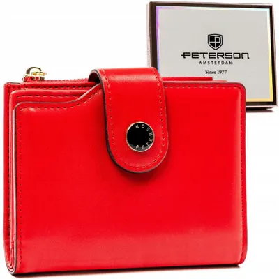 Obrázek produktu pro Peterson dámská peněženka z  červená RFID 12,5x9,5 cm