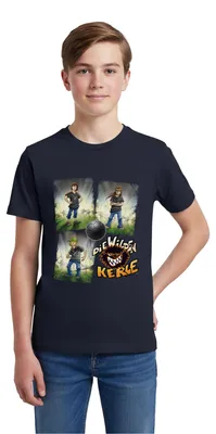 Produktbild von Spreadshirt Die Wilden Kerle Quartett Logo Teenager Premium T-Shirt, 146/152 (10 Jahre), Navy