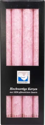 Image de Set de bougies en stéarine - rose