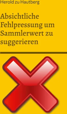 Produktbild von Absichtliche Fehlpressung um Sammlerwert zu suggerieren