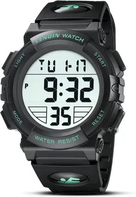 Produktbild von Watch Digitaluhr Herren Uhren Herren Uhr 3ATM wasserdicht Armbanduhr Herren Digital Sportuhr mit Stoppuhr,Alarm,Kalender