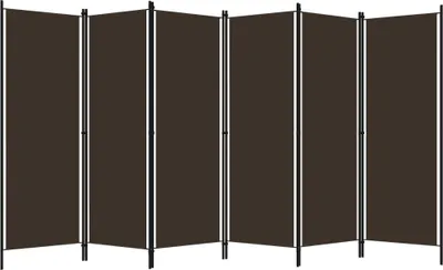 Obrázok produktu pre vidaXL 6-dielna deliaca stena do izby hnedá 300x180 cm