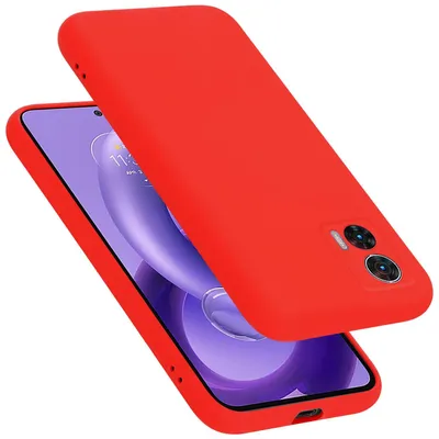 Produktbild von Cadorabo Hülle für Motorola EDGE 30 NEO Hülle Silikon Handyhülle Case aus flüssigem Silikon, Kratzfeste und stoßfeste Schutzhülle für Motorola EDGE 30 NEO