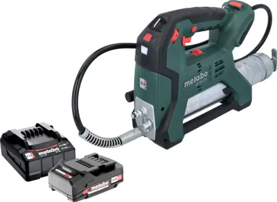 Immagine prodotto di Metabo FP 18 LTX Pompa per grasso a batteria 18 V 690 bar + 1x batteria 2,0 Ah + caricabatteria