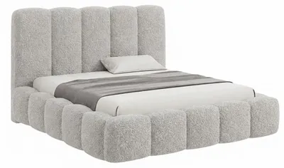 Produktbild von Polsterbett DreamLux Monarch 200 x 200 cm mit Lattenrost und Bettkasten Stoff Abriamo 4, KI-generiertes Bild