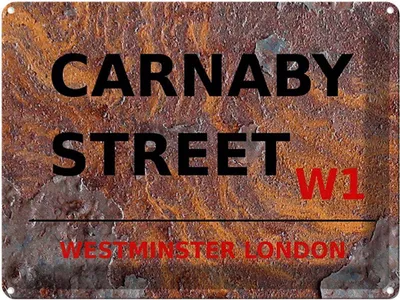 Produktbild von vianmo Blechschild 30x40 cm London Westminster Carnaby Street W1