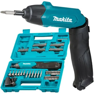 Produktbild von Makita DF001DW, Schwarz, Blau, 220 RPM, 3 Nm, 4 Nm, Akku, 3,6 V