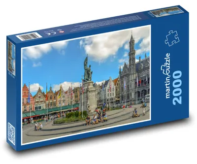 Produktbild von Puzzle 2000 Belgien - Brügge Platz - martinpuzzle