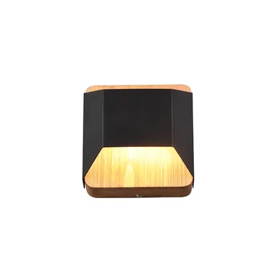 Produktbild von TRIO LED-Wandleuchte up+down 224810132 4,3W 400lm 3K Switch-Dim Holz/sw 122x120