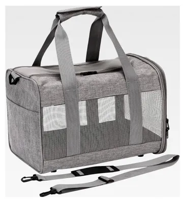 Produktbild von Hundetransporttasche mit Tragegriff und weichem Futter | Umhängetasche für kleine Katzen - Tragerucksack für kleine bis mittlere Rassen, Zuhause, Reise, Auto, Spaziergang, Outdoor, Picknick