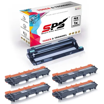 Produktbild von 4X TN247 Toner Schwarz + 1x DR243CL Trommel kompatibel für Brother DCP-L3510 Brother DR243CL Brother TN247 DCP-L3510 DCP-L3510CDW DCP-L3517 DCP-L3517CDW DCP-L3550 DCP-L3550CDW