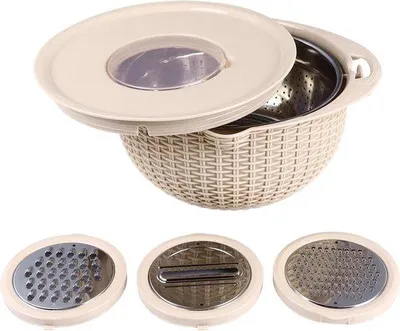Immagine prodotto di Colino in acciaio inossidabile 4 in 1 per frutta e verdura