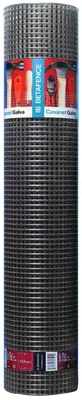 Image de Grille électrosoudée pour clôture avec triple couche de zinc au niveau des soudures, mailles 12 x 12, rouleau de 25 m - 51 cm