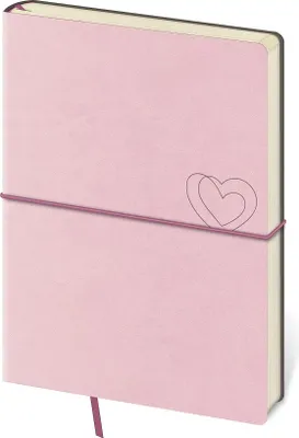 Obrázok produktu pre Zápisník-FLEXIO Light Rose-linkovaný L, 14,5 × 20,5 cm