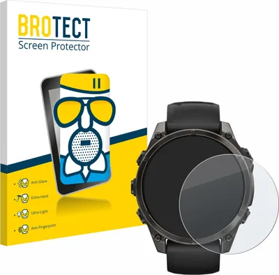 Produktbild von BROTECT Entspiegelungs Schutzglas für Garmin Fenix 8 / 8 Pro AMOLED (47 mm) Schutzfolie Panzer Folie Glas Display Schutz matt