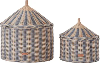 Produktbild von OYOY MINI Dekokörbe L50xW50xH41 blau
