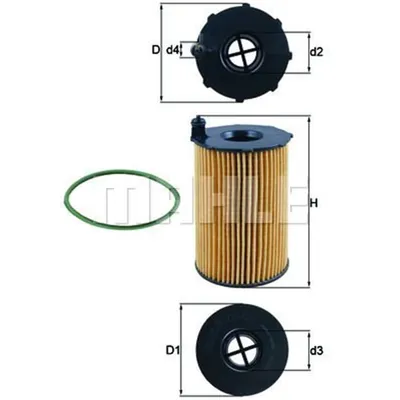 Produktbild von Mahle Ölfilter für Audi Porsche VW
