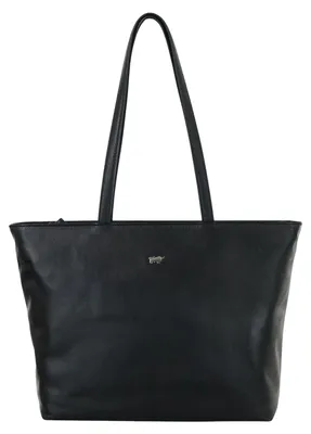 Immagine prodotto di Borsa a tracolla HANNA CLASSIC Shopper S, nera, da donna - in pelle