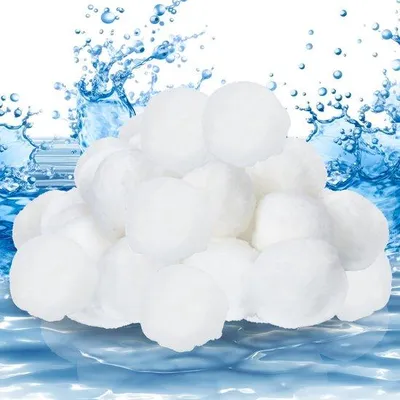 Image de Billes filtrantes, 1400g, blanches - Accessoires pour système de filtration à sable, filtre de piscine