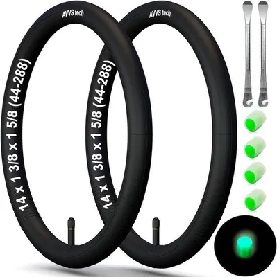 Productafbeelding van 4-Pack Binnenband 12 Inch 90° Ventiel voor Kinderwagen, Scooter en Driewieler