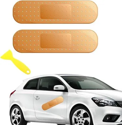 Obrázek produktu pro Samolepky na auto, 2 ks, 25 x 7 cm, vtipné samolepky na auto, samolepky a obtisky, samolepky na zuby pro opravu promáčklin a skvrn