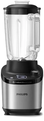 Produktbild von Philips 7000 Series Hochleistungsstandmixer – ProBlend Ultra Technologie, 1.500 W, 2-L-Glasbehälter, Schnellauswahlprogramme für Smoothies & Suppen, HomeID App, Spülmaschinenfeste Teile (HR3760/10)