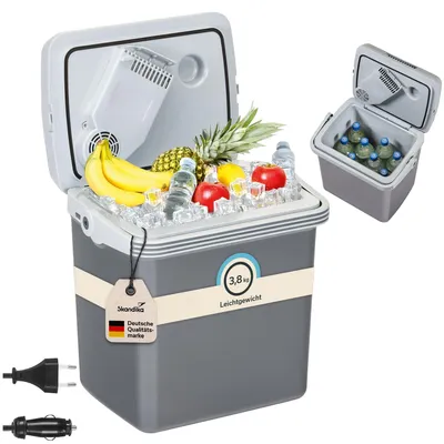Produktbild von Skandika Kühlbox Leira 19L| elektrische Kühlbox für Auto und Steckdose, 12V, 220-240V, Kühl- und Warmhaltefunktion, Kühlschrank, mobile Thermobox