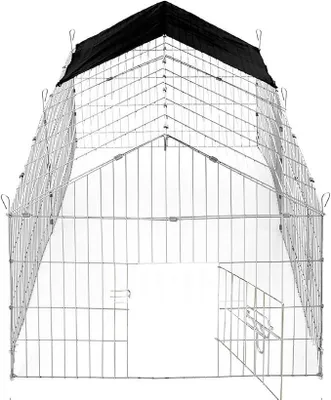 Imagen del producto de Jaula para conejos con protección solar, dimensiones: 180x75x75 cm