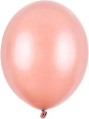 Produktbild von 100 Stk. Luftballon Ø12cm "Uni Metallic" | Roségold
