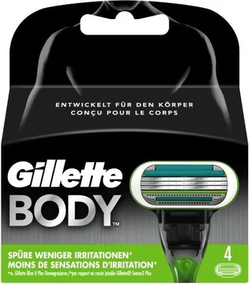 Image de Lames de rasoir Gillette Body, lot de 4