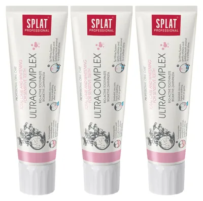 Produktbild von SPLAT - Zahnpasta - 3er Pack - Ultracomplex - Aufhellend - Fluoridfrei