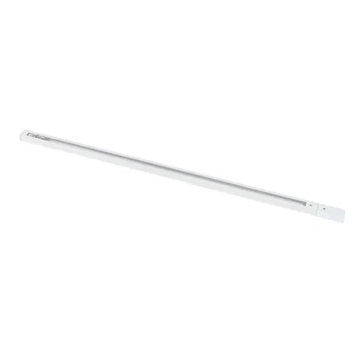 Produktbild von QAZQA - 1 Meter weiße Schiene für 1-phasiges Schienensystem I Spotlight I Deckenspot I Deckenstrahler I Strahler - Iconic - Stahl Länglich - LED geeignet