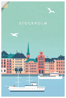 Produktbild von ARTland Wandbild, selbstklebend Stockholm Größe: 20x30 cm
