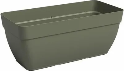 Produktbild von Rechteckiger Pflanzkübel, trockengrün, 57,9 x 37 x 33,5 cm (Höhe)