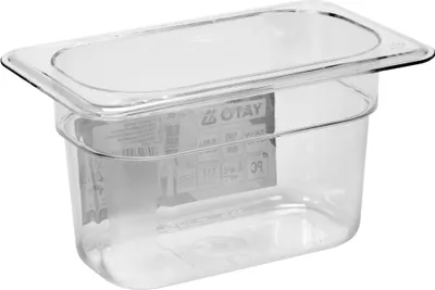 Obrázek produktu pro Gastro nádoba, cateringová nádoba polykarbonát GN 1/9 hloubka 100 mm, 176x108 mm