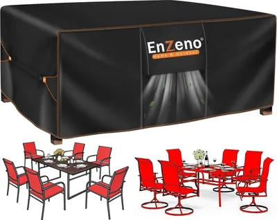 Obrázok produktu pre Enzeno Obal na záhradný nábytok Zimovzdorný nepremokavý 420D Oxford 220x120x74cm