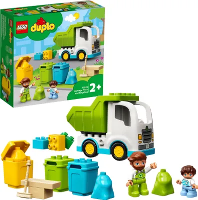 Produktbild von LEGO 10945 DUPLO Müllabfuhr und Wertstoffhof, Müllauto Spielzeug, Lernspielzeug, Kinderspielzeug ab 2 Jahre