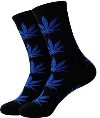 Immagine prodotto di CHPN – Calzini "Unkrautsocken" – Calzini – Regalo – Calzini – Blu/Nero – Unisex – Taglia unica – 36–46