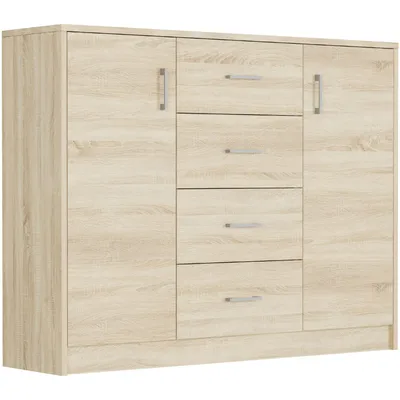 Produktbild von Kommode - Eiche Sonoma - 110 x 35 x 85 cm - Modern U-1