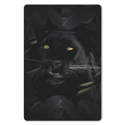Produktbild von MuchoWow® Mauspad Mousepad Panther - Dschungel - Pflanzen 40x60 cm - Mousepads - Maus Mat - Pad - Mausunterlage - Schreibtisch Accesoire
